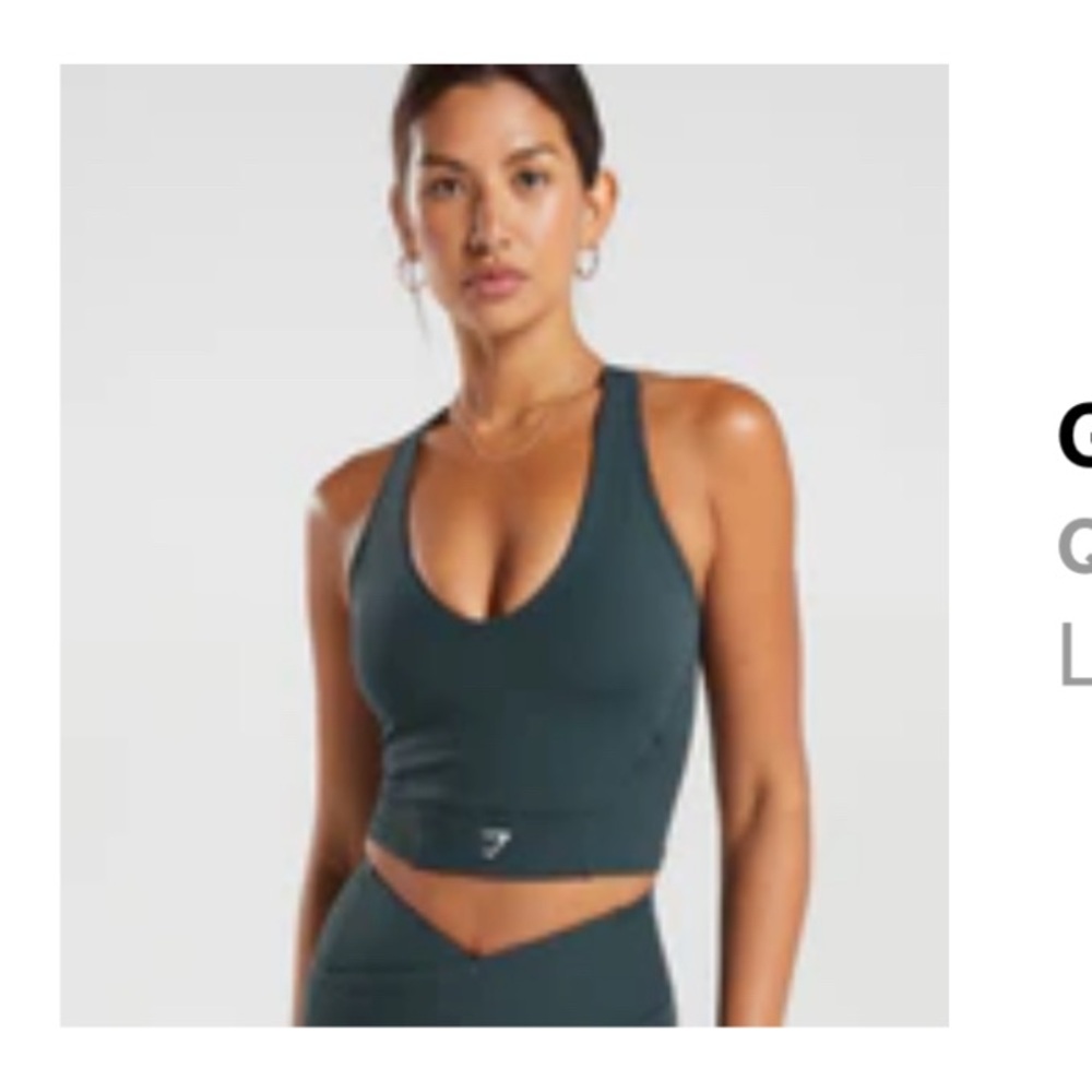 Gymshark cropped mesh tank